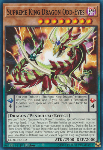 Supreme King Dragon Odd-Eyes - LEDD-ENC02 Common 1st Edition