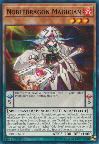 Nobledragon Magician - LEDD-ENC11 Common 1st Edition