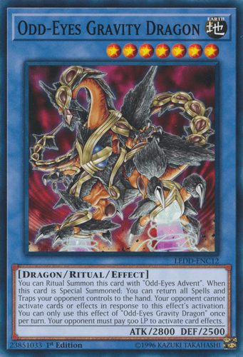 Odd-Eyes Gravity Dragon - LEDD-ENC12 Common 1st Edition