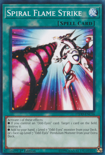 Spiral Flame Strike - LEDD-ENC16 Common 1st Edition
