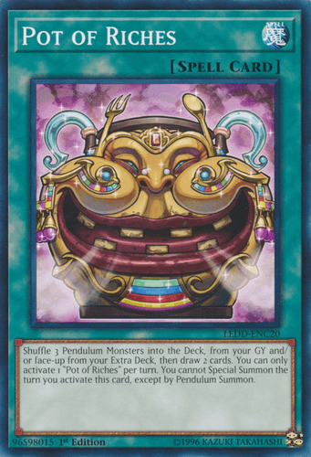 Pot of Riches - LEDD-ENC20 Common 1st Edition