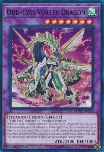 Odd-Eyes Vortex Dragon - LEDD-ENC27 Common 1st Edition