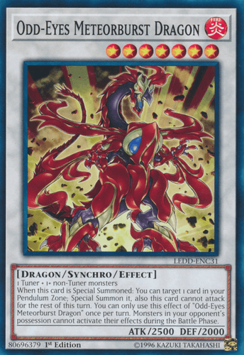 Odd-Eyes Meteorburst Dragon - LEDD-ENC31 Common 1st Edition