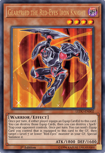 Gearfried the Red-Eyes Iron Knight - LEDU-EN002 Ultra Rare 1st Edition
