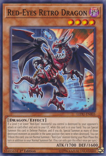 Red-Eyes Retro Dragon - LEDU-EN005 Common 1st Edition