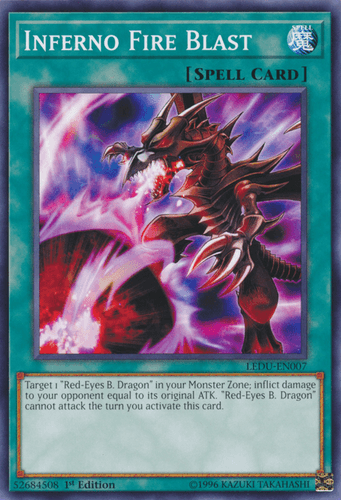Inferno Fire Blast - LEDU-EN007 Common 1st Edition