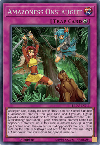 Amazoness Onslaught - LEDU-EN011 Rare 1st Edition