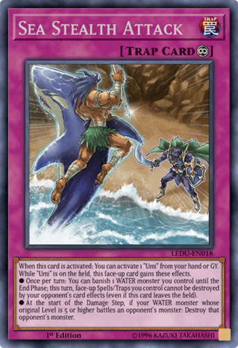 Sea Stealth Attack - LEDU-EN018 Rare 1st Edition