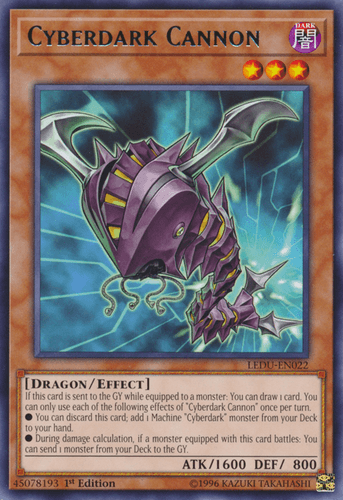 Cyberdark Cannon - LEDU-EN022 Rare 1st Edition