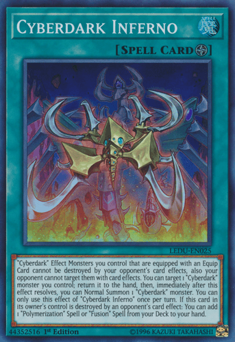 Cyberdark Inferno - LEDU-EN025 Super Rare 1st Edition