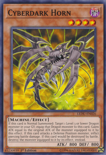 Cyberdark Horn - LEDU-EN026 Common 1st Edition