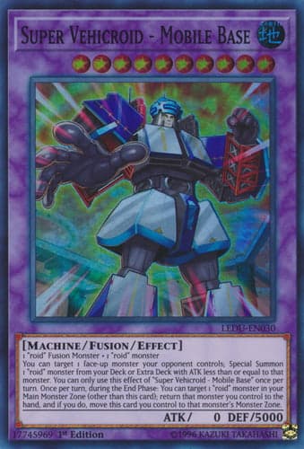 Super Vehicroid - Mobile Base - LEDU-EN030 Super Rare 1st Edition