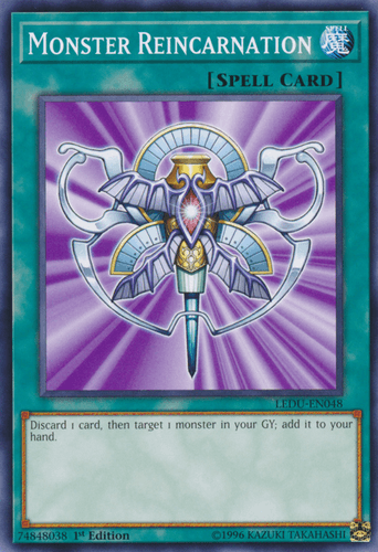 Monster Reincarnation - LEDU-EN048 Common 1st Edition