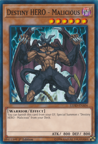 Destiny HERO - Malicious - LEHD-ENA04 Common 1st Edition