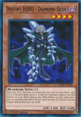 Destiny HERO - Diamond Dude - LEHD-ENA06 Common 1st Edition