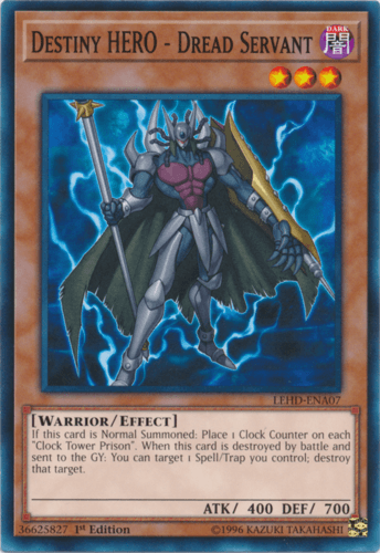 Destiny HERO - Dread Servant - LEHD-ENA07 Common 1st Edition