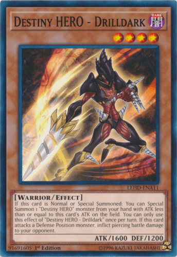 Destiny HERO - Drilldark - LEHD-ENA11 Common 1st Edition