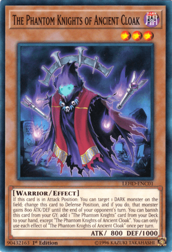 The Phantom Knights of Ancient Cloak - LEHD-ENC01 Common 1st Edition