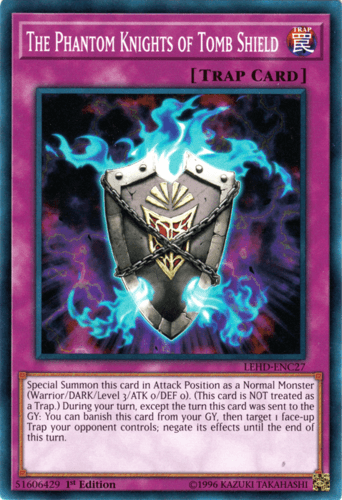 The Phantom Knights of Tomb Shield - LEHD-ENC27 Common 1st Edition