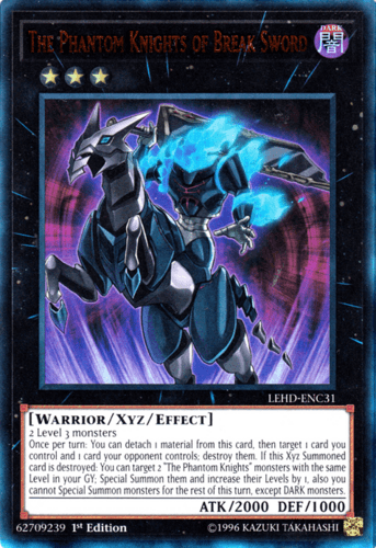 The Phantom Knights of Break Sword - LEHD-ENC31 Ultra Rare 1st Edition