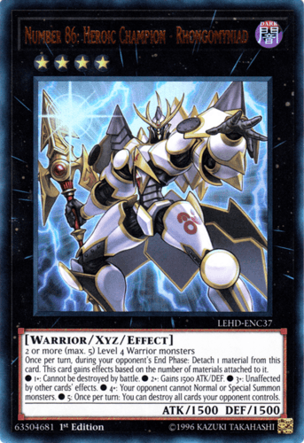 Number 86: Heroic Champion - Rhongomyniad - LEHD-ENC37 Ultra Rare 1st Edition