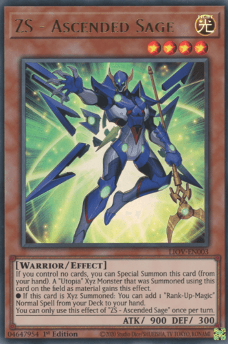 ZS - Ascended Sage - LIOV-EN003 Ultra Rare 1st Edition
