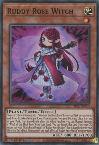Ruddy Rose Witch - LIOV-EN010 Super Rare 1st Edition