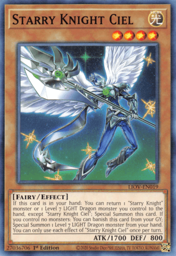 Starry Knight Ciel - LIOV-EN019 Common 1st Edition