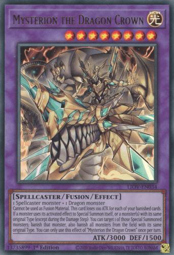 Mysterion the Dragon Crown - LIOV-EN034 Ultra Rare 1st Edition