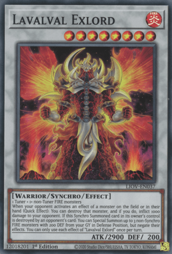 Lavalval Exlord - LIOV-EN037 Super Rare 1st Edition
