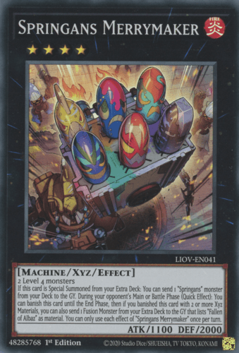Springans Merrymaker - LIOV-EN041 Super Rare 1st Edition