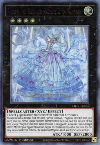 Rilliona, the Wondrous Magistus Witch Wardrobe - LIOV-EN042 Ultra Rare 1st Edition