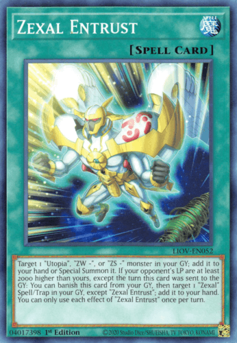 Zexal Entrust - LIOV-EN052 Common 1st Edition