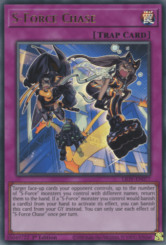 S-Force Chase - LIOV-EN077 Ultra Rare 1st Edition
