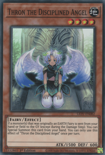 Thron the Disciplined Angel - LIOV-EN082 Super Rare 1st Edition