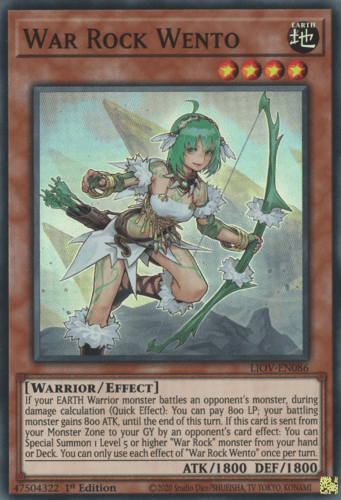 War Rock Wento - LIOV-EN086 Super Rare 1st Edition