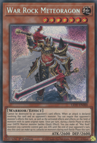 War Rock Meteoragon - LIOV-EN088 Secret Rare 1st Edition