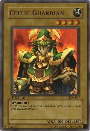 Celtic Guardian - LOB-007 Super Rare 1st Edition
