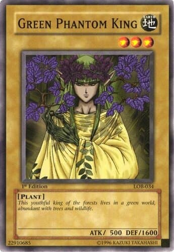 Green Phantom King - LOB-034 Common 1st Edition
