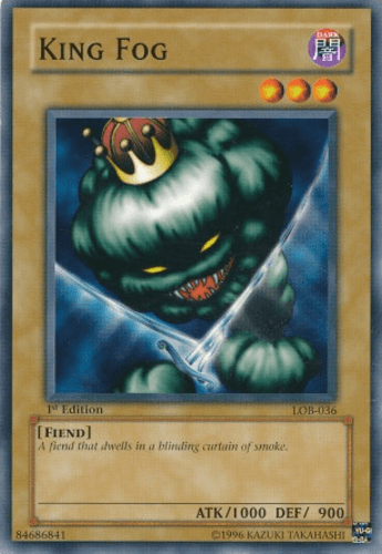 King Fog - LOB-036 Common 1st Edition