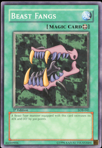 Beast Fangs - LOB-041 Common Unlimited