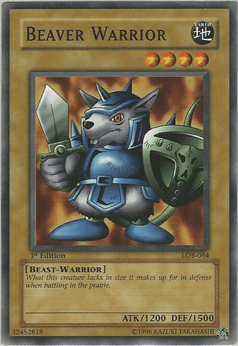 Beaver Warrior - LOB-064 Common 1st Edition