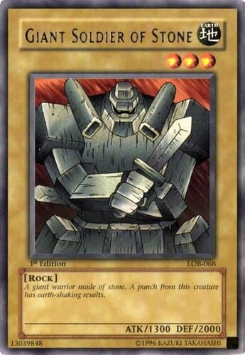 Giant Soldier of Stone - LOB-068 Rare 1st Edition