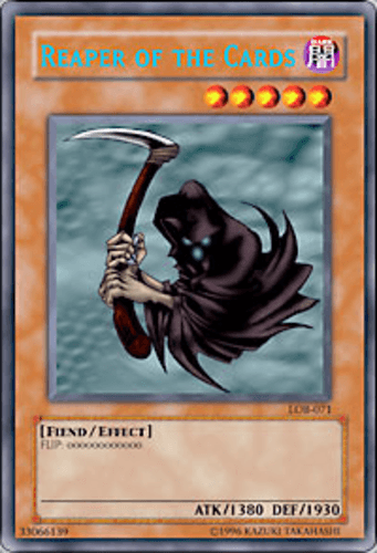 Reaper of the Cards - LOB-071 Rare 1st Edition