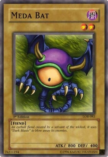Meda Bat - LOB-083 Common 1st Edition