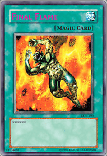 Final Flame - LOB-100 Rare 1st Edition