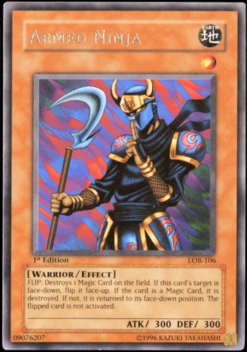 Armed Ninja - LOB-106 Rare 1st Edition