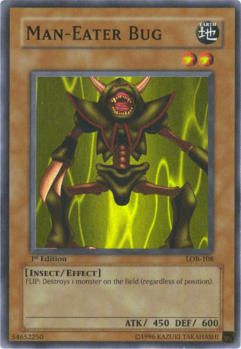Man-Eater Bug - LOB-108 Super Rare 1st Edition
