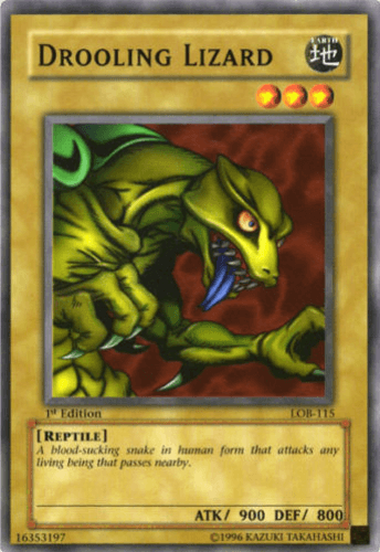 Drooling Lizard - LOB-115 Common 1st Edition