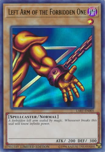 Left Arm of the Forbidden One - LOB-123 Ultra Rare 1st Edition